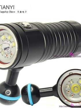 Video Tactical lamp waterproof L2 led Flashlight LED Diving