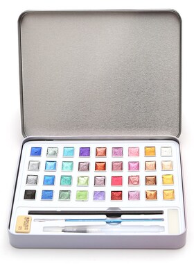 12 36 Glitter Watercolor Paints Metallic Solid Colors Metal