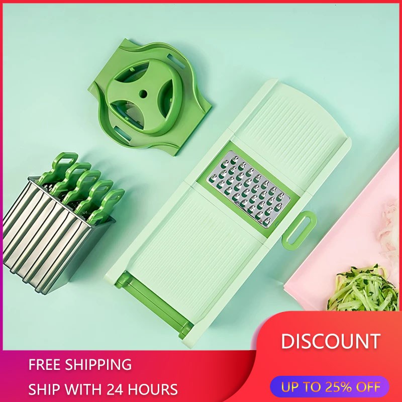 Vegetable Cutter Manual Potatoes Carrots Onion Shredder Adj