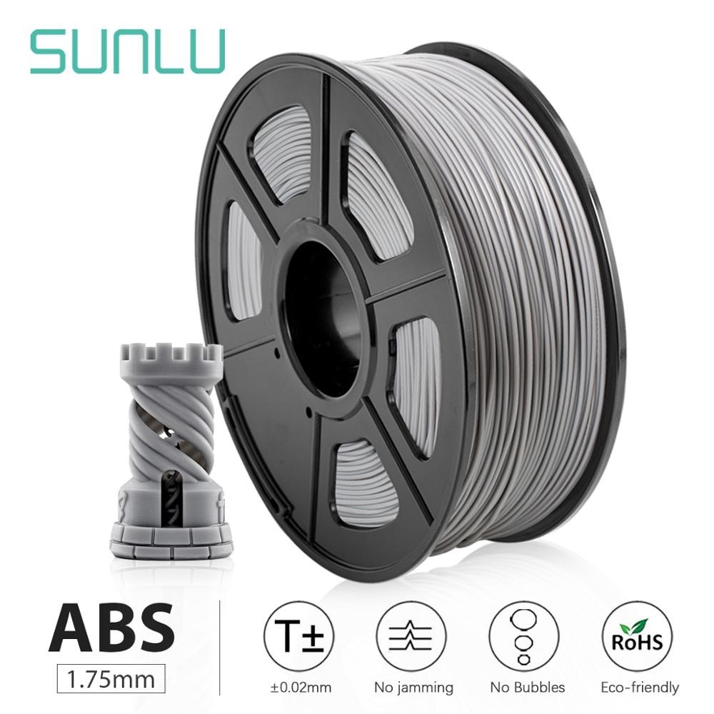 SUNLU ABS black electrical 3D transparent abs filament 1.75