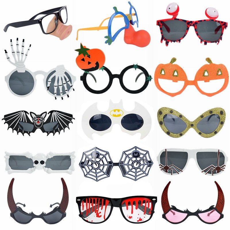 halloween glasses horns clown spider pumpkin glasses