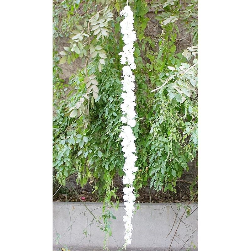 11PCS Artificial Flower Wisteria vine 120cm Single Silk140 F - 实物图
