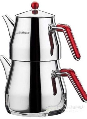 Large Turkish Tea Pot Traditional Style-Stainless Steel-Cayd