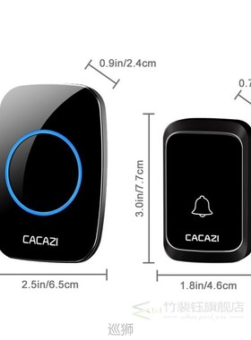 Best Cacazi Waterproof Wireless Doorbell Dc Battery-Operated
