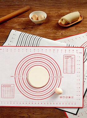 Multi-size Non Stick Silicone Baking Mat Pad With Scale Roll