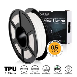 TPU Flexible 3D Printer Filament Fast Delivery 0.5KG 1.75mm