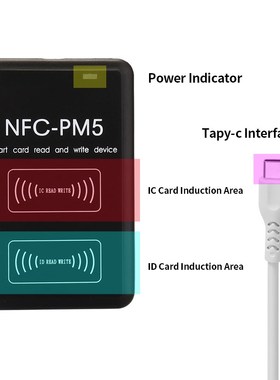 New PM5 Writer 13.56Mhz UID Key clone Copier NFC Full Decod