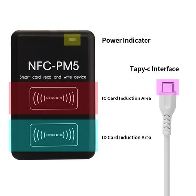 New PM5 Writer 13.56Mhz UID Key clone Copier NFC Full Decod
