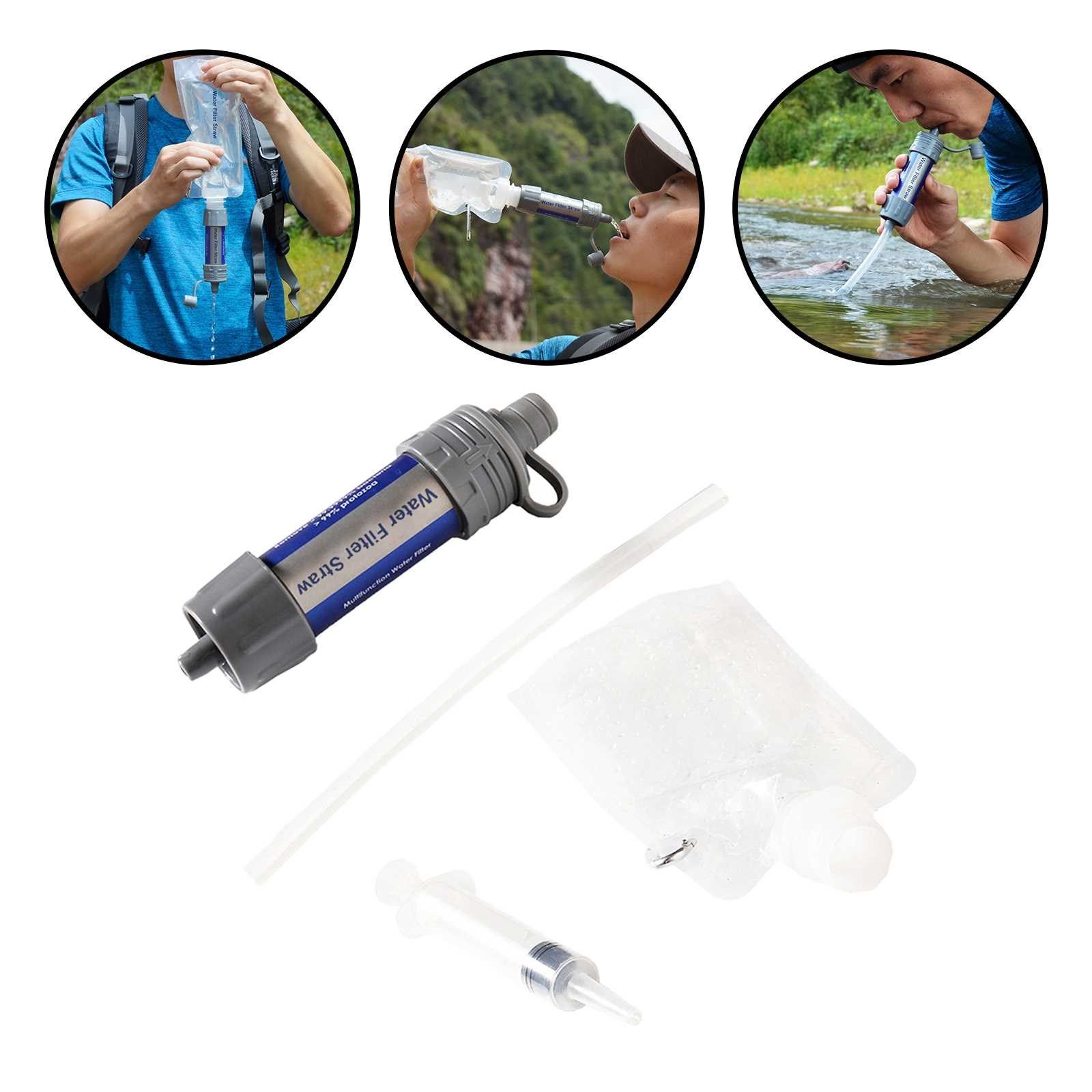portable outdoor survival water filter personal gravity puri