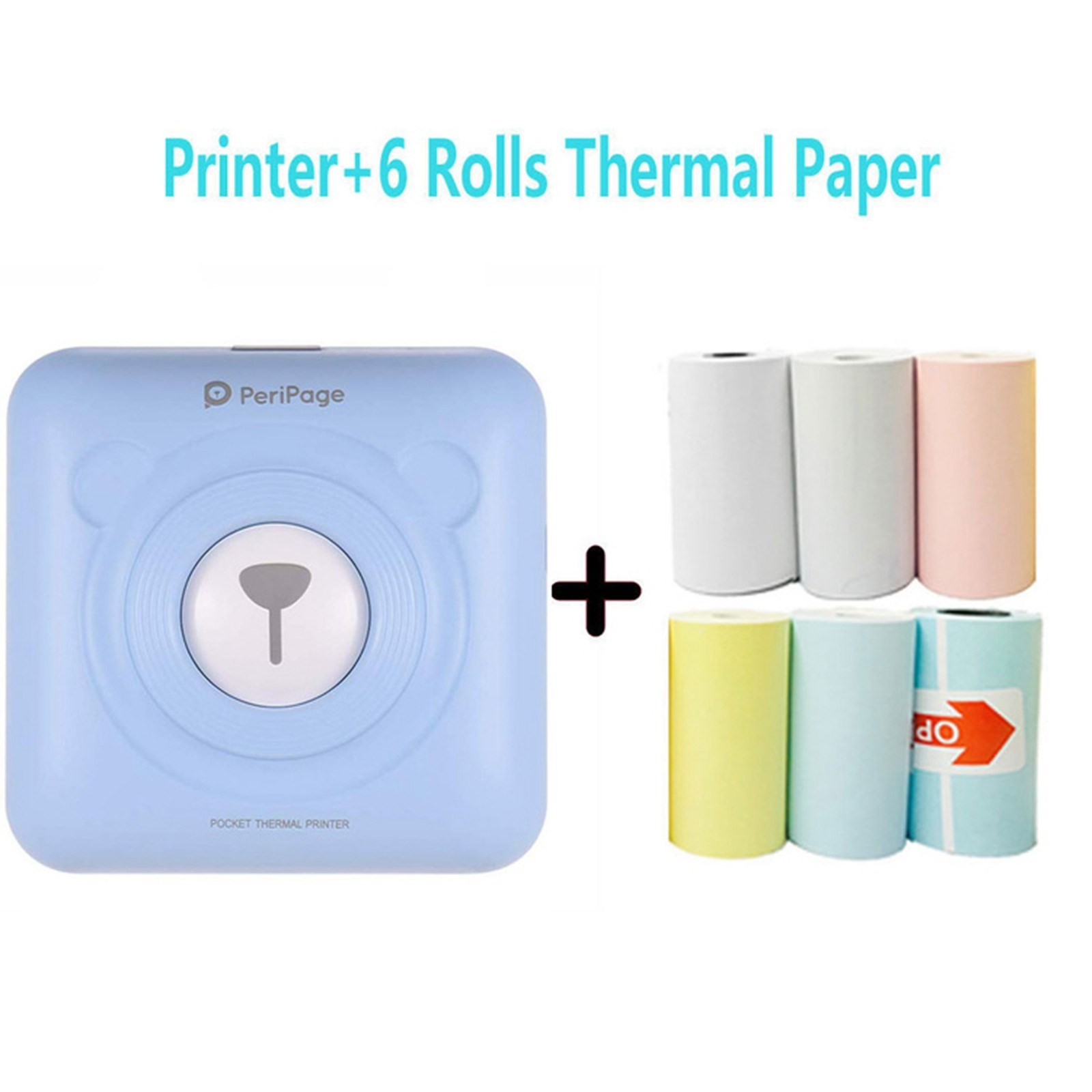 40# Thermal Portable Bluetooth Printer 58mm Mini Wireless P