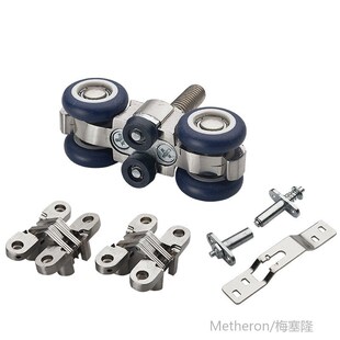 Balcony folding door hanging wheel sliding door pulley glass