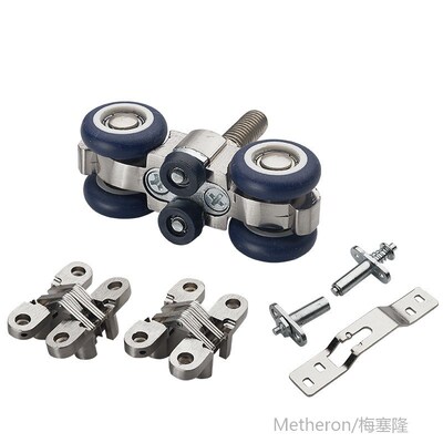 Balcony folding door hanging wheel sliding door pulley glass