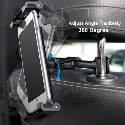 Back Seat Headrest Tablet Phone Car Holder Adjustable For iP