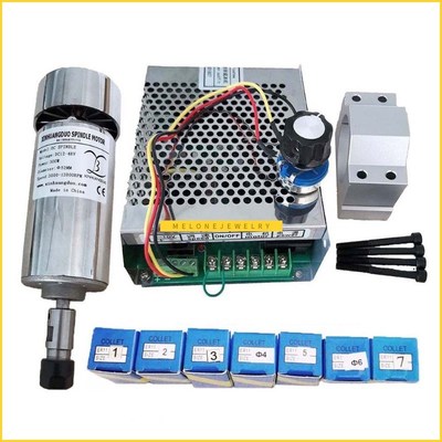 Air cooled 0.3kw CNC spindleMotor Kit  ER11 chuck  300W Spin