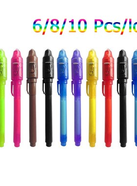 4/6/8/10 Pcs/lot Invisible Ink Pen,Secrect Message pens, 2