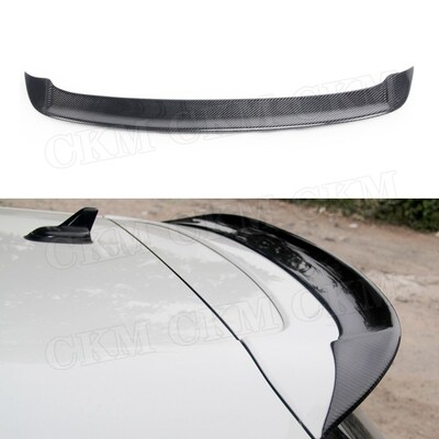 Carbon fiber Material Rear Roof Spoiler FRP Unpainted Lip Wi