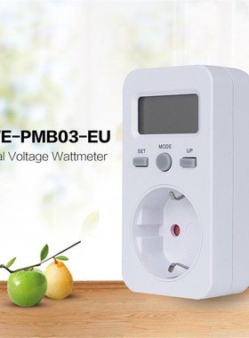 KWE PMB03 Plug Socket Digital Voltage Wattmeter Power Consu