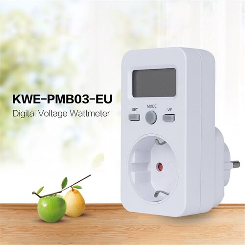 KWE PMB03 Plug Socket Digital Voltage Wattmeter Power Consu
