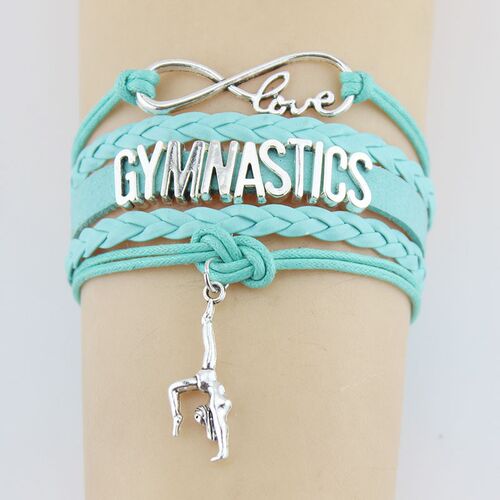 10PC/lot Gymnastics Pole Dance Sports Love Antique Silver Pl