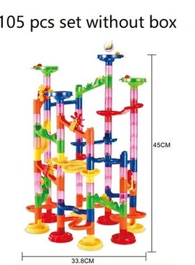 Marble Race Run Maze  Track DIY Construction Building Blocks