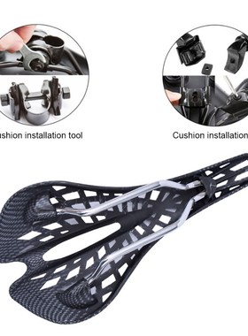 Inbuilt Saddle Suspension Bike Seat Cushion Comfortable Dura