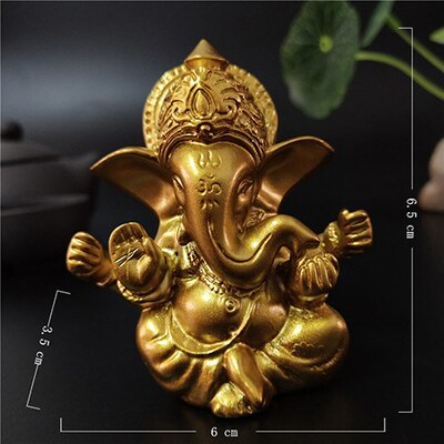 Lord Ganesha Buddha Statue Indian Elephant God Sculptures Go