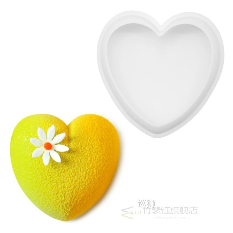 Love Shape Silicone Cake Mousse Mould Heart-shaped Silicone