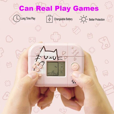 3D Gameboy Tetris Game Console Wireless Headphone Case for