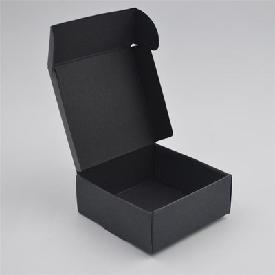 50pcs Black Craft Kraft Paper Box black Packaging Box Weddin