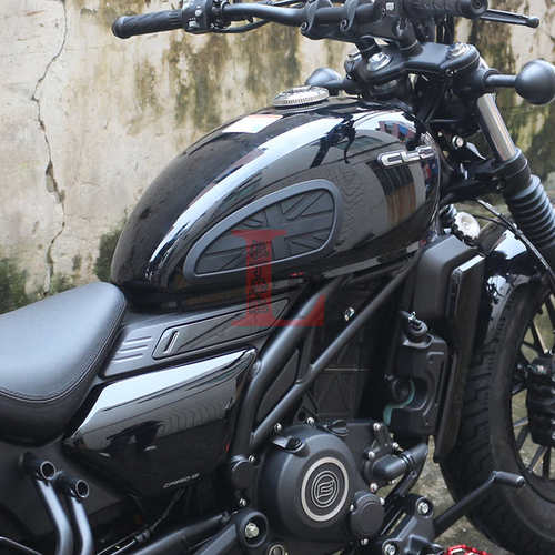 适用春风450CLC 250CLC改装油箱侧贴膝盖防滑贴隔热贴花贴纸配件