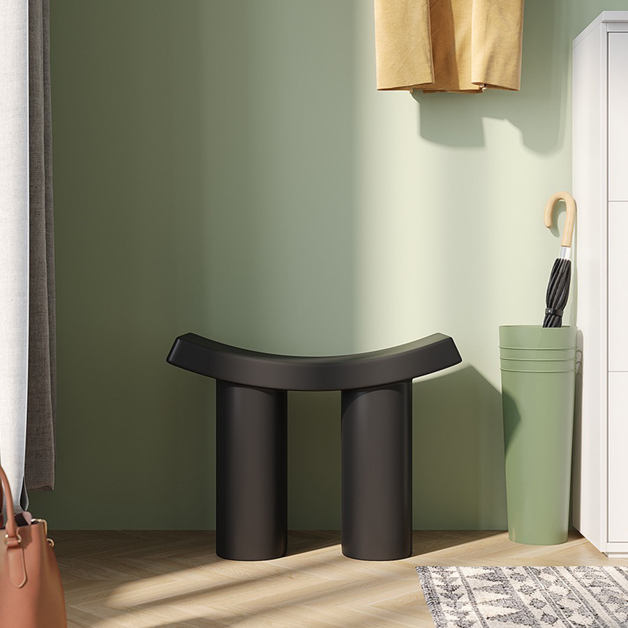 网红门口成人加厚脚踏家用曲面沙发凳儿童长条玄关凳子客厅餐桌凳,住宅家具,矮凳,淘宝优惠券,粉丝福利购,淘宝优惠卷