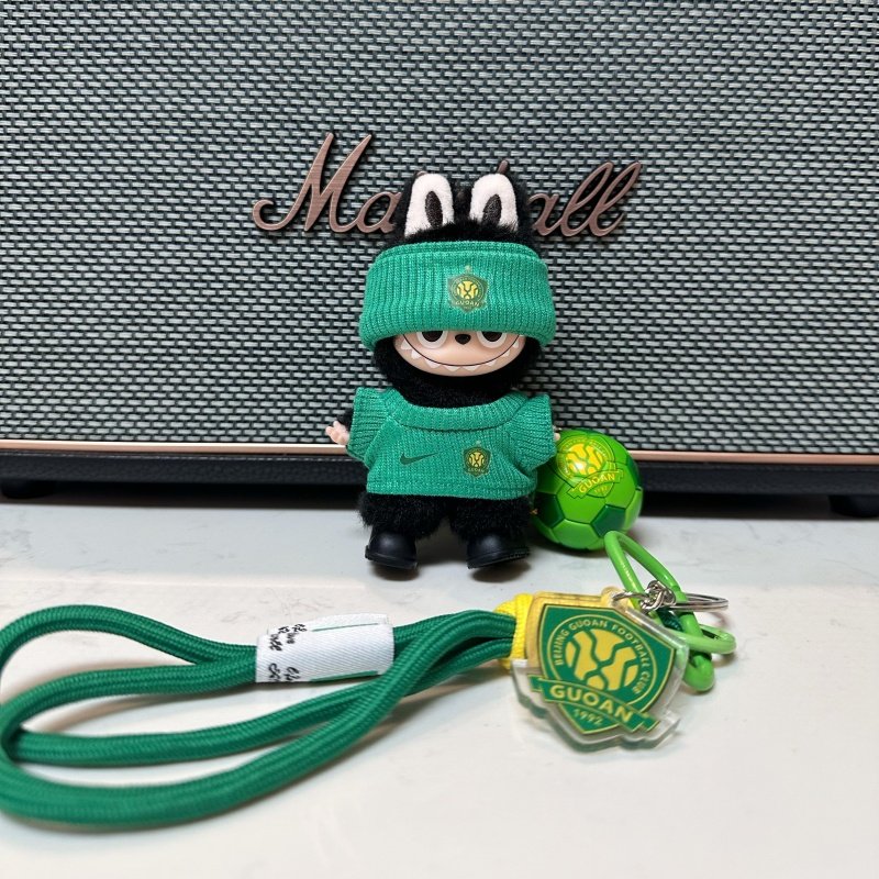 新款拉布布四代北京国安娃衣labubu4.0心底密码足球衣服球衣换装