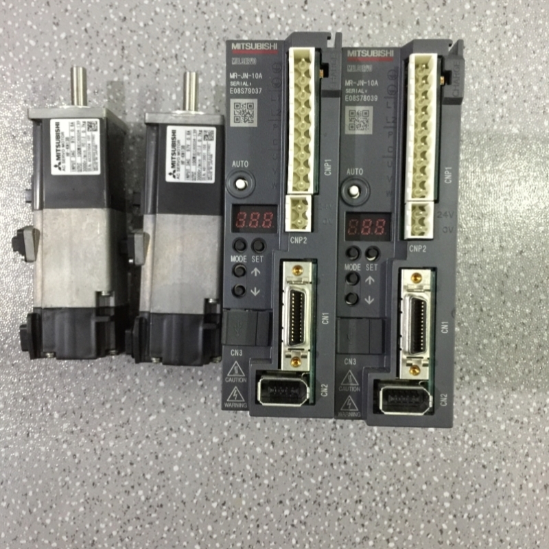 【议价】三菱伺服驱动器电机套装MR-JN-10A+HF-KN13B.8-9成新.100