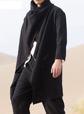 European and American men's trench coat mid-length cardi