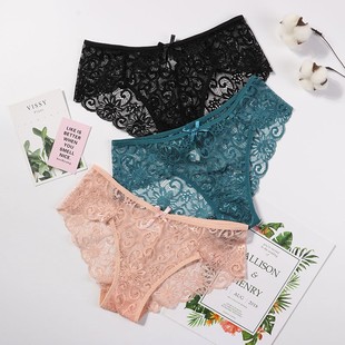 Sexy Women Lace Panties Underwear Lace  Briefs Soft Lingerie