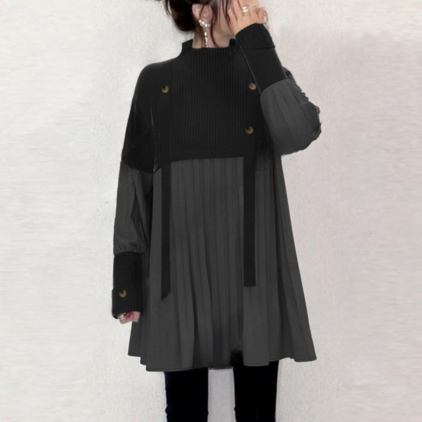 外贸日系宽松娃娃衫2024