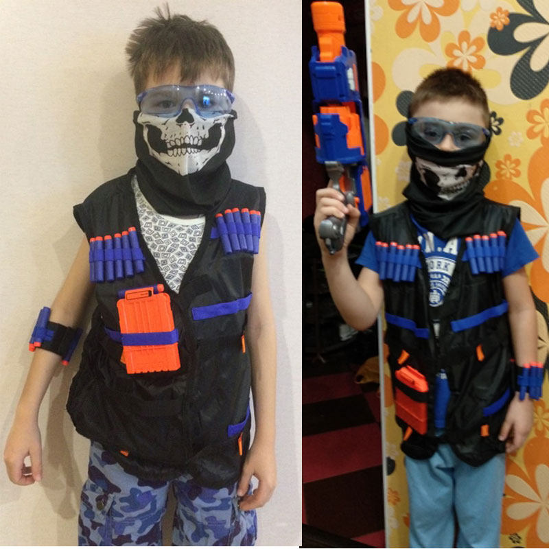 Toy Suit for Nerf Gun Tactical Equipment Bullet Magazine Gif