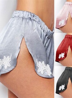 Waist Band Spilt Applique Shorts Trouser Applique hot shorts