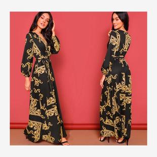 Autumn clothes women long dress maxi Sexy Party dress beach