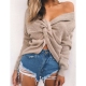 Tops Sweaters Long Casual Sleeve Knitted pull femme