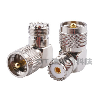 SO239 UHF 射频转接头PL259 UHF公转UHF母直角弯头 连接器 JKW