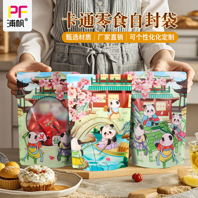 纯手工包装袋新年货食品密封袋烘焙饼干曲奇自封袋糖果零食分装袋