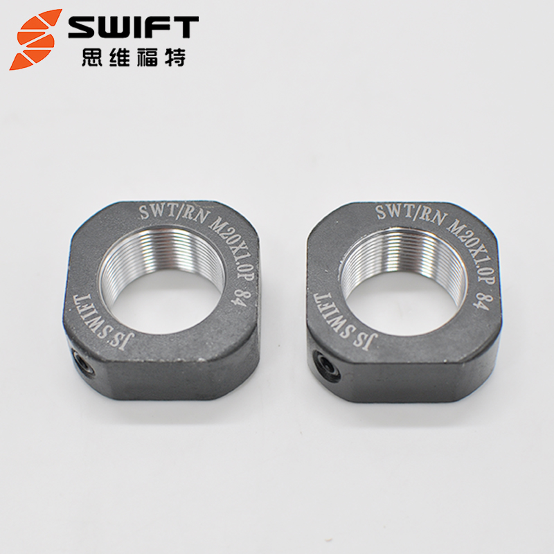 RN方型锁紧螺母轴承支撑座锁紧丝杆精密锁定方形止退防松四方螺母