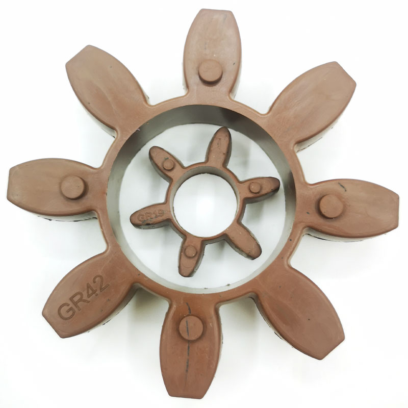 氟橡胶GR型梅花垫星型缓冲块联轴器弹性块GR24/28/38/42/48/55/65