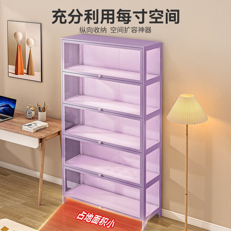 玻璃手办柜客厅陈列展示柜家用模型收藏储物柜钢制收纳架铁皮痛柜