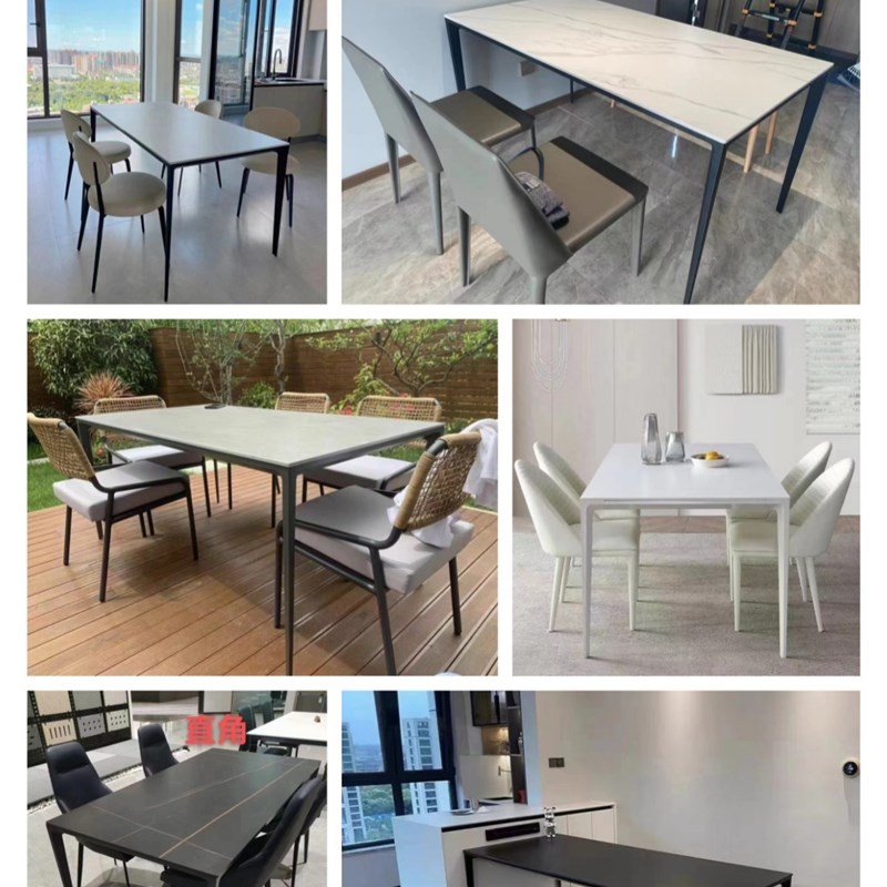 岩板餐桌腿支架大理石支撑架子底座实心铝合金桌子腿书桌脚支撑架