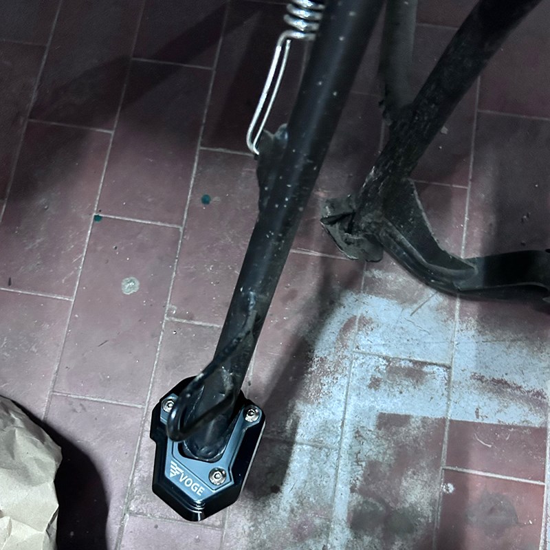 摩托车脚撑辅助块无极DS525X旷野版24改装DS900X加大边撑垫525dsx