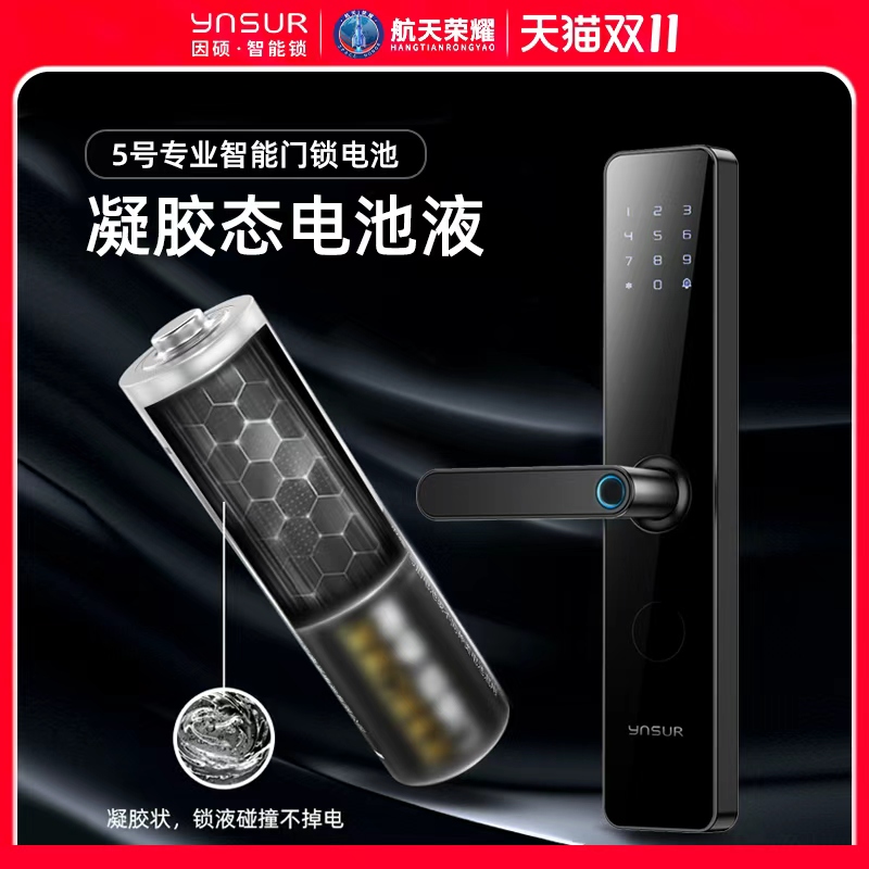 碱性AA五号干电池适用因硕指纹锁电子锁智能门锁5号电池玩具遥控