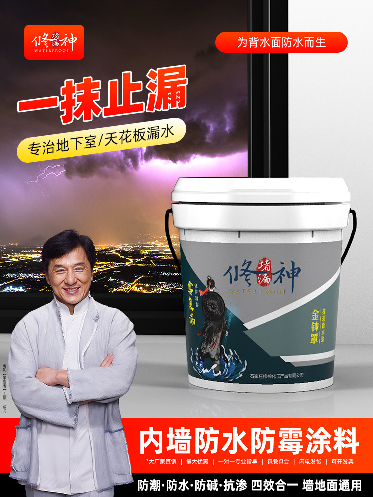 地下室内墙面防潮防霉材料回水面负压防水涂料地坪防渗返碱修补胶