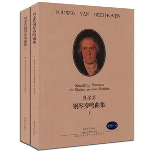 贝多芬钢琴奏鸣曲集1 原版 引进 湖南文艺出 满300减40 2全2册
